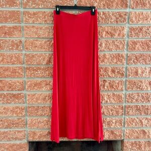 Charlotte Russe red maxi skirt